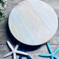 Round Wooden Riser, Shabby Chic Decor, Soap Tray, Beach Decor, Wood