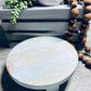 Round Wooden Riser, Shabby Chic Decor, Soap Tray, Beach Decor, Wood