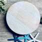Round Wooden Riser, Shabby Chic Decor, Soap Tray, Beach Decor, Wood