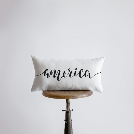 America Pillow Cover | 20x10 | Memorial Gift | Home Décor | Freedom