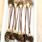 Mini Pine Cone, 9” Rattan Wood Reed Diffusers Replacement Sticks, 16