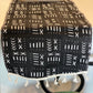 Handmade, Coffee Table Runner, Black Mudcloth, Wax Print