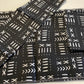 Handmade, Coffee Table Runner, Black Mudcloth, Wax Print