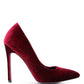 Janessa Velvet Stiletto Heel Pumps