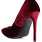 Janessa Velvet Stiletto Heel Pumps