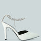 Joyce Diamante Embellished Stiletto Mule Sandals