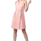 Vienna Dress - Fit and flare wing tip collar dress