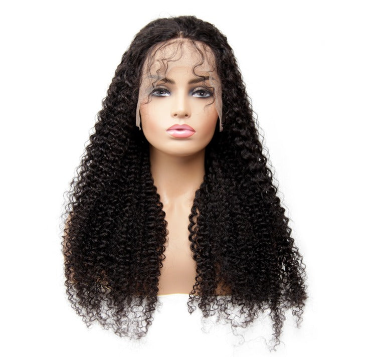 13x1x4 Kinky Curly 13x1x6 T part Lace Transparent Human Hair Wigs 180% - Walbiz.com