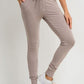 Highwaist Slim-Fit Cuffed Joggers