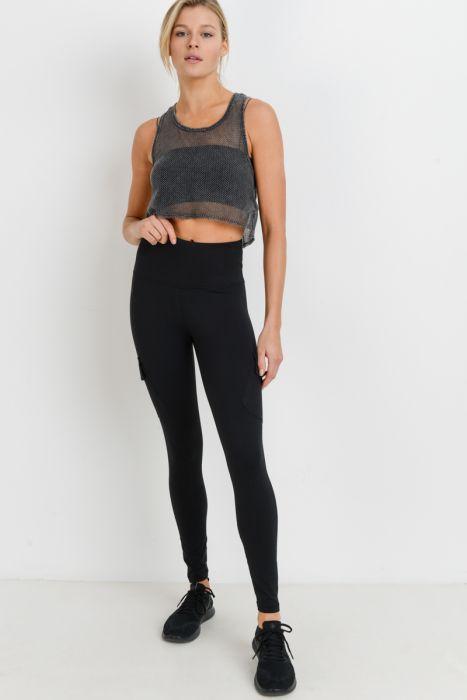 Highwaist Cargo Leggings with Velcro Pockets