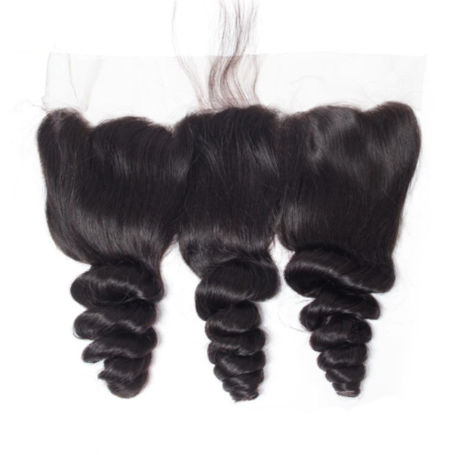 10A Grade THREE PART 13x4 Lace Frontal Remy Human Hair Closure With Ba - Walbiz.com