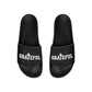 Mens Black Slide Sandals - Grateful Christian Inspiration Affirmation