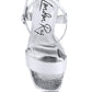 Merengue Textured High Block Heel Sandals
