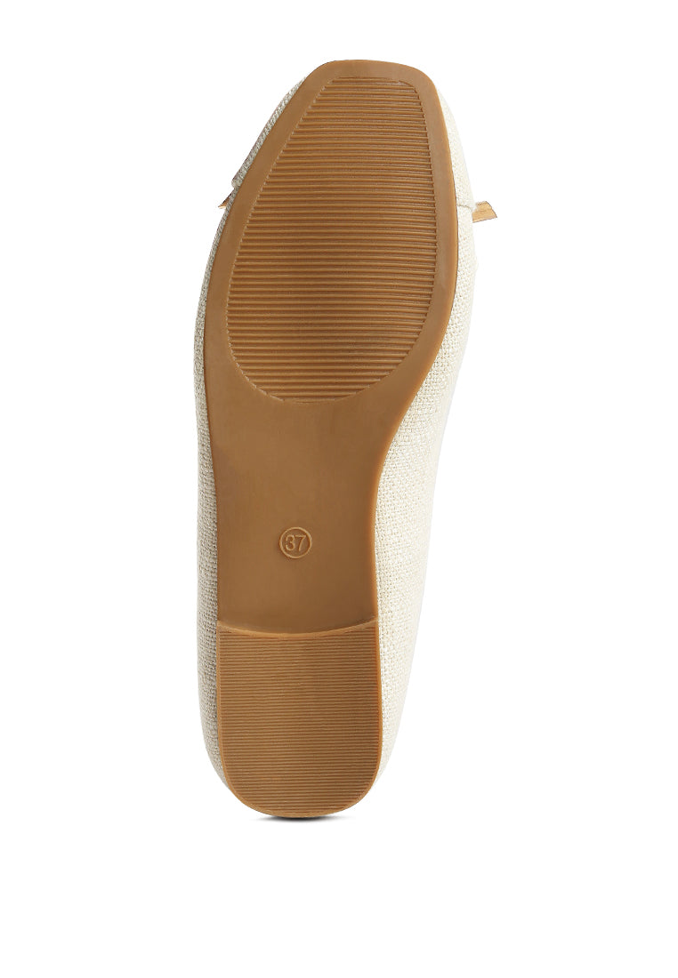 Moi Metallic Embellished Flat Ballerinas