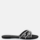 Mezzie Diamante Embellished Flat Sandals