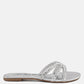 Mezzie Diamante Embellished Flat Sandals