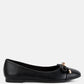 Moi Metallic Embellished Flat Ballerinas