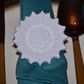 Vibhsa Sunflower White Napkin Rings Set of 4