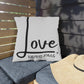 Decorative Throw Pillow Cover - Love Never Fails