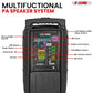 5Core 10 inch PA Portable Bluetooth Party Speaker Karaoke Boombox + 2