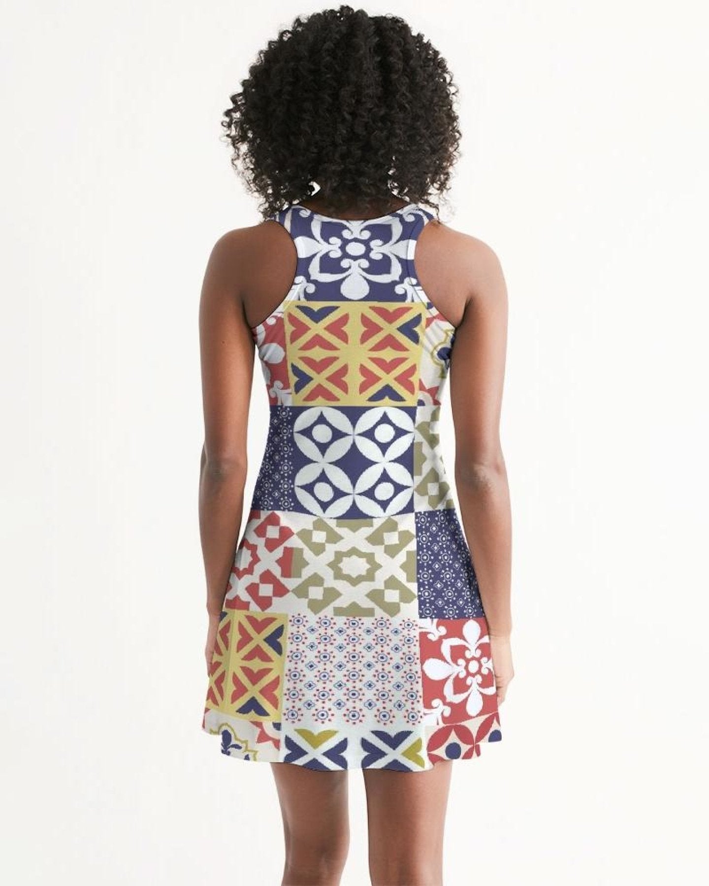 Pop Print Womens Racerback Dress