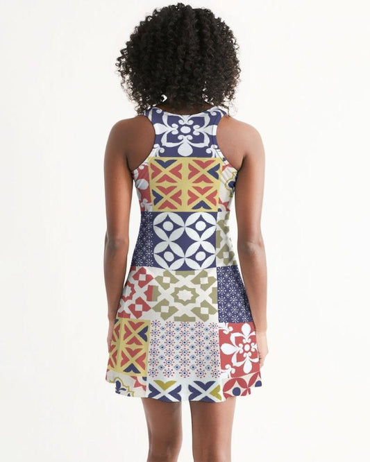 Pop Print Womens Racerback Dress