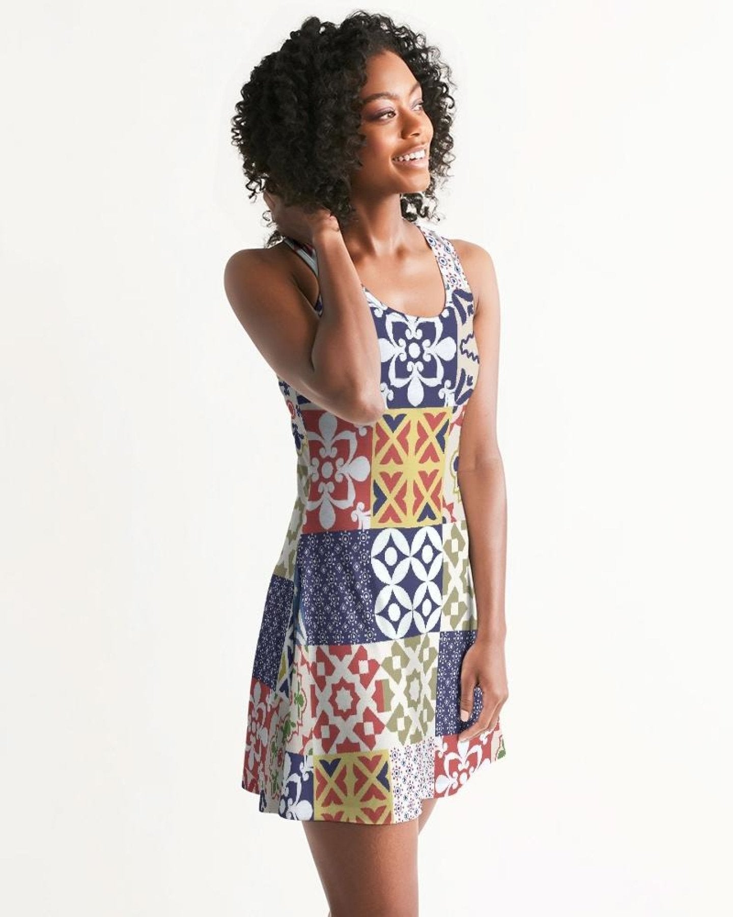 Pop Print Womens Racerback Dress
