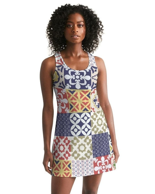 Pop Print Womens Racerback Dress