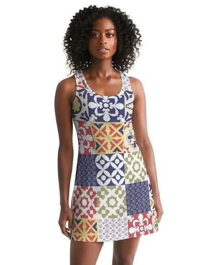 Pop Print Womens Racerback Dress