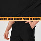 Summer Pants Men Convertible Pants Lightweight Quick Dry Cargo Work