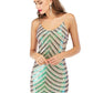 Sequin dress stretch sequin skirt open back beaded spaghetti strap