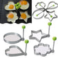 Stainless Steel 5 pc Egg and Pancake Mold Set