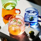 Retro Glass Mug Set