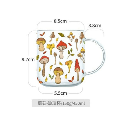 Mushroom Novelty Glass Mug