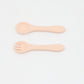 Baby Food Grade Complementary Food Training Silicone Spoon Fork Sets