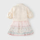 Autumn New Arrival Baby Girls Simple Stand Collar Top and Rabbits