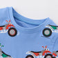 Baby Kids Boys Motorcycle Print T-Shirt And Shorts Casual Clothing Set