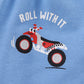 Baby Kids Boys Motorcycle Print T-Shirt And Shorts Casual Clothing Set