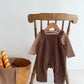 Infant Baby Unisex Bear Head Corduroy Combo Overalls In Sets