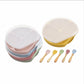 Baby Silicone Compartment Plate With Wooden Spoon