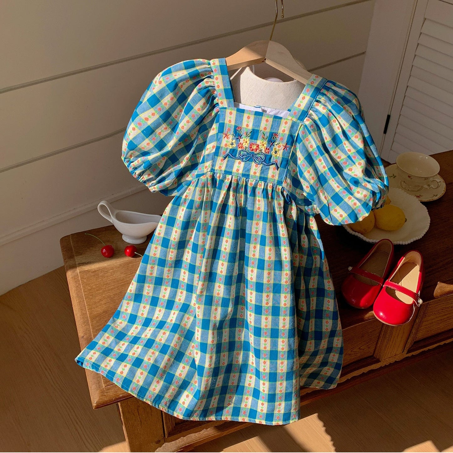 Summer Arrival Baby Kids Girls Cute Short Sleeves Flowers Pattern