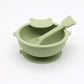 Baby Cartoon Bear Shape Complementary Food Training Silicone Bowl With