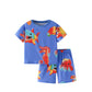 Summer Baby Kids Fish Pattern T-shirt and Shorts Clothing Set for Boys