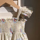 Summer Baby Kids Girls Sleeveless Geometric Pattern Dress
