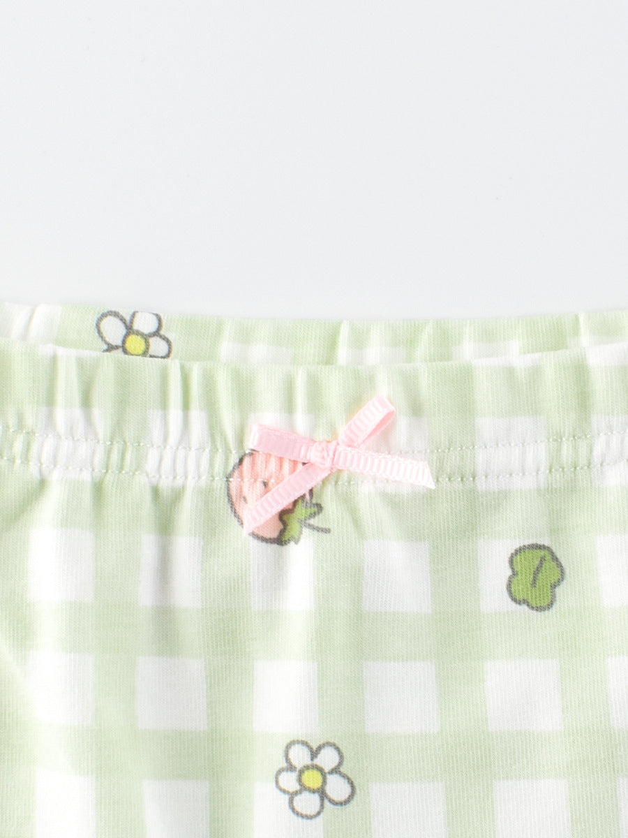 Girls’ Cartoon Printed Boxer Shorts Breathable Underwear Set