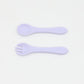 Baby Food Grade Complementary Food Training Silicone Spoon Fork Sets
