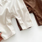 Infant Baby Unisex Bear Head Corduroy Combo Overalls In Sets