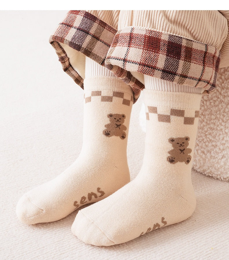 Baby Kids Unisex Breathable Comfy Pattern Socks 5-Pair Set