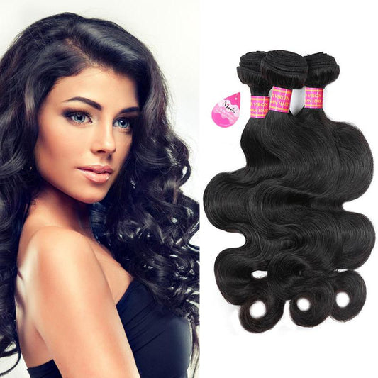 Cheap 8A Body Wave Virgin Human Hair Extensions Brazilian Peruvian
