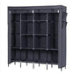 67" Clothes Closet Portable Wardrobe Clothes Storage Rack 12 Shelves 4